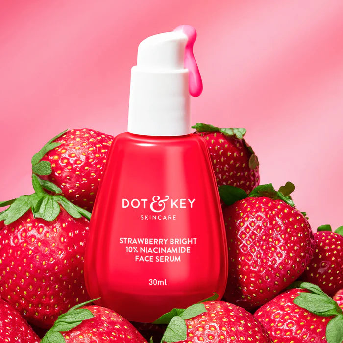 Dot & Key Strawberry Bright 10% Niacinamide Face Serum, Brightens & Smoothes Skin, All Skin Types
