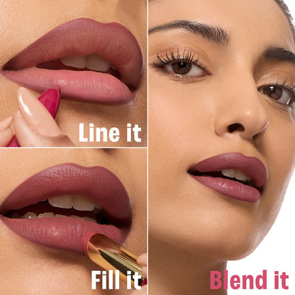 Lakme 9to5 HYA Beach Edit Lipstick + Liner Duo (2.24g)