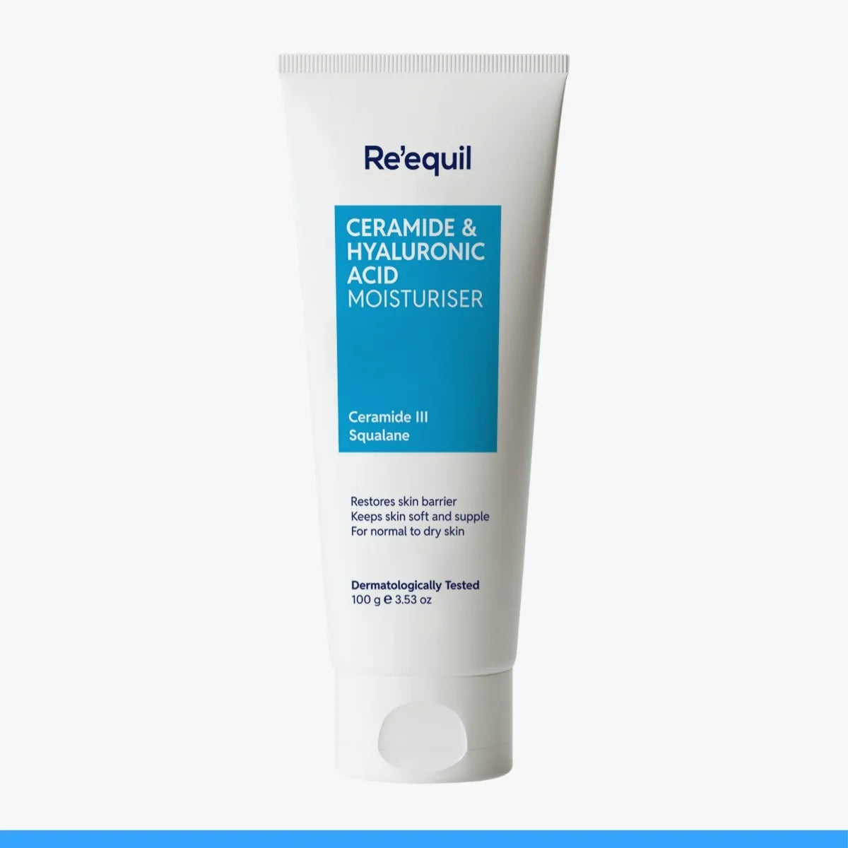 Re'equil Ceramide & Hyaluronic Acid Moisturiser For Normal To Dry Skin (100gm)