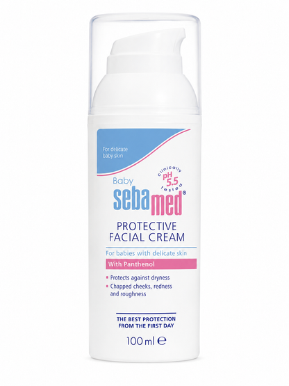 Sebamed Baby Protective Facial Cream, pH 5.5, Baby Face Cream, Ideal For Salivary Rashes (100ml)