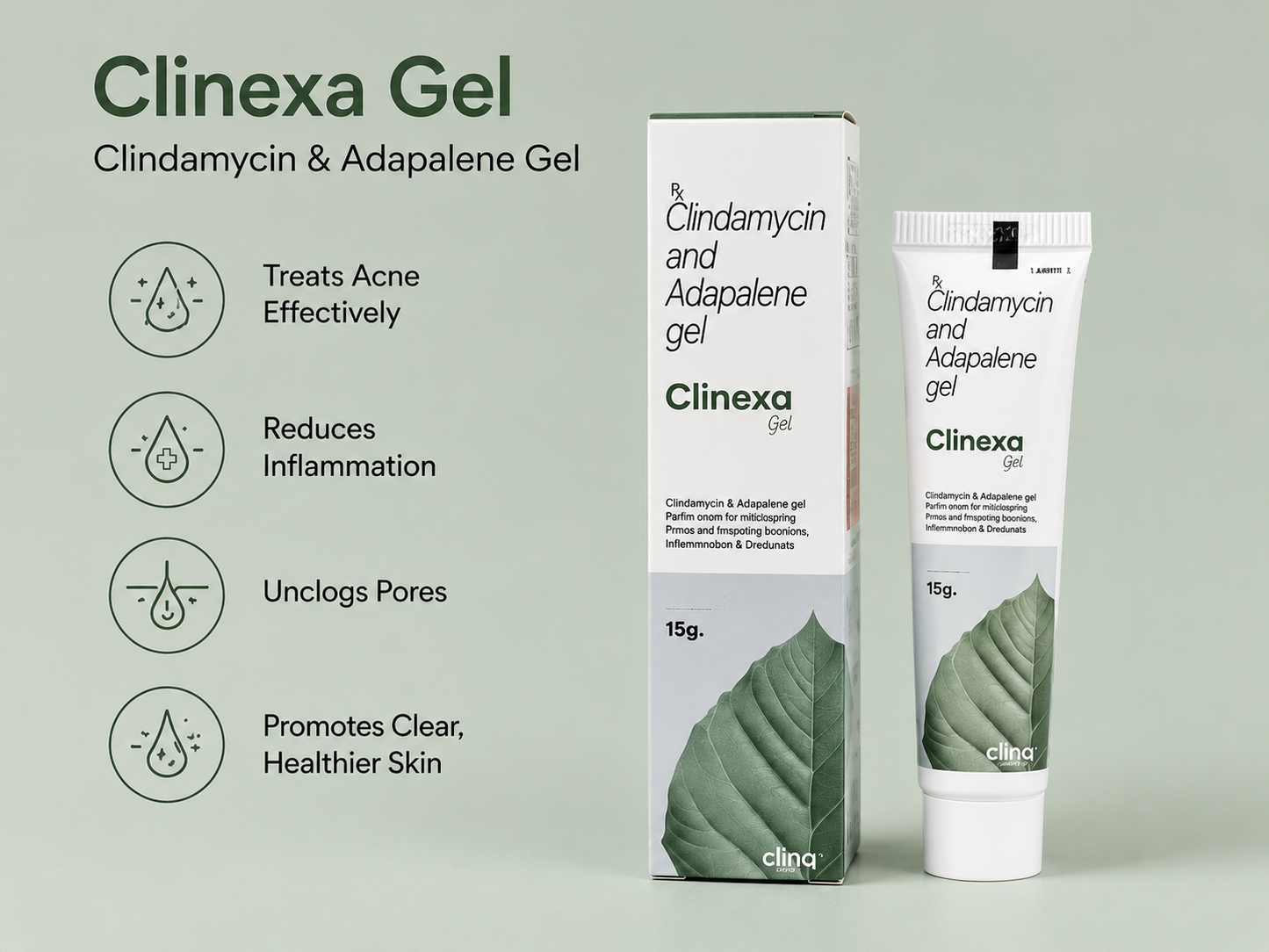 Clinq™ Clinexa – Clindamycin & Adapalene Gel (15g)