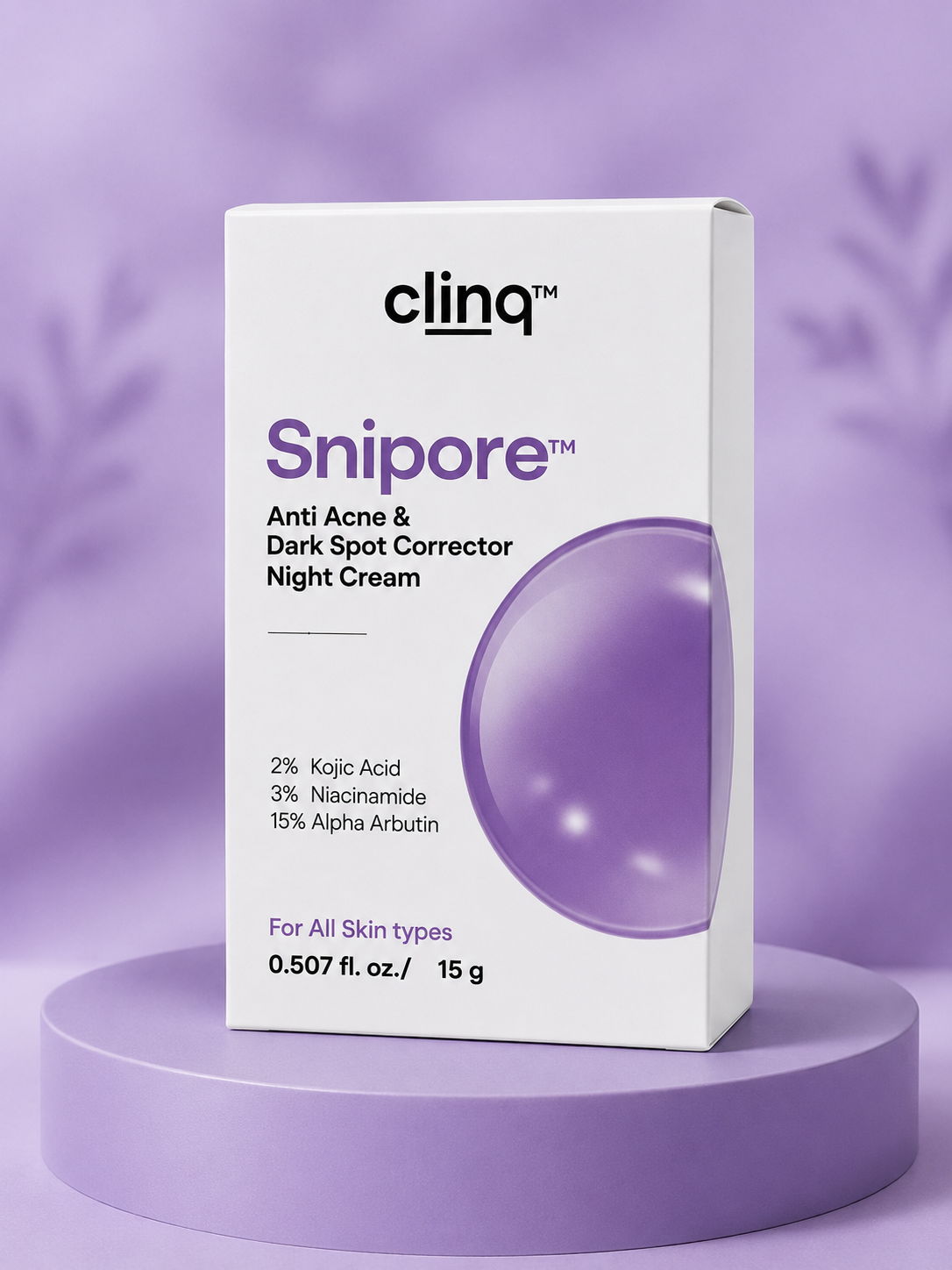 Clinq™ Snipore – Anti Acne & Dark Spot Corrector Night Cream (15g)