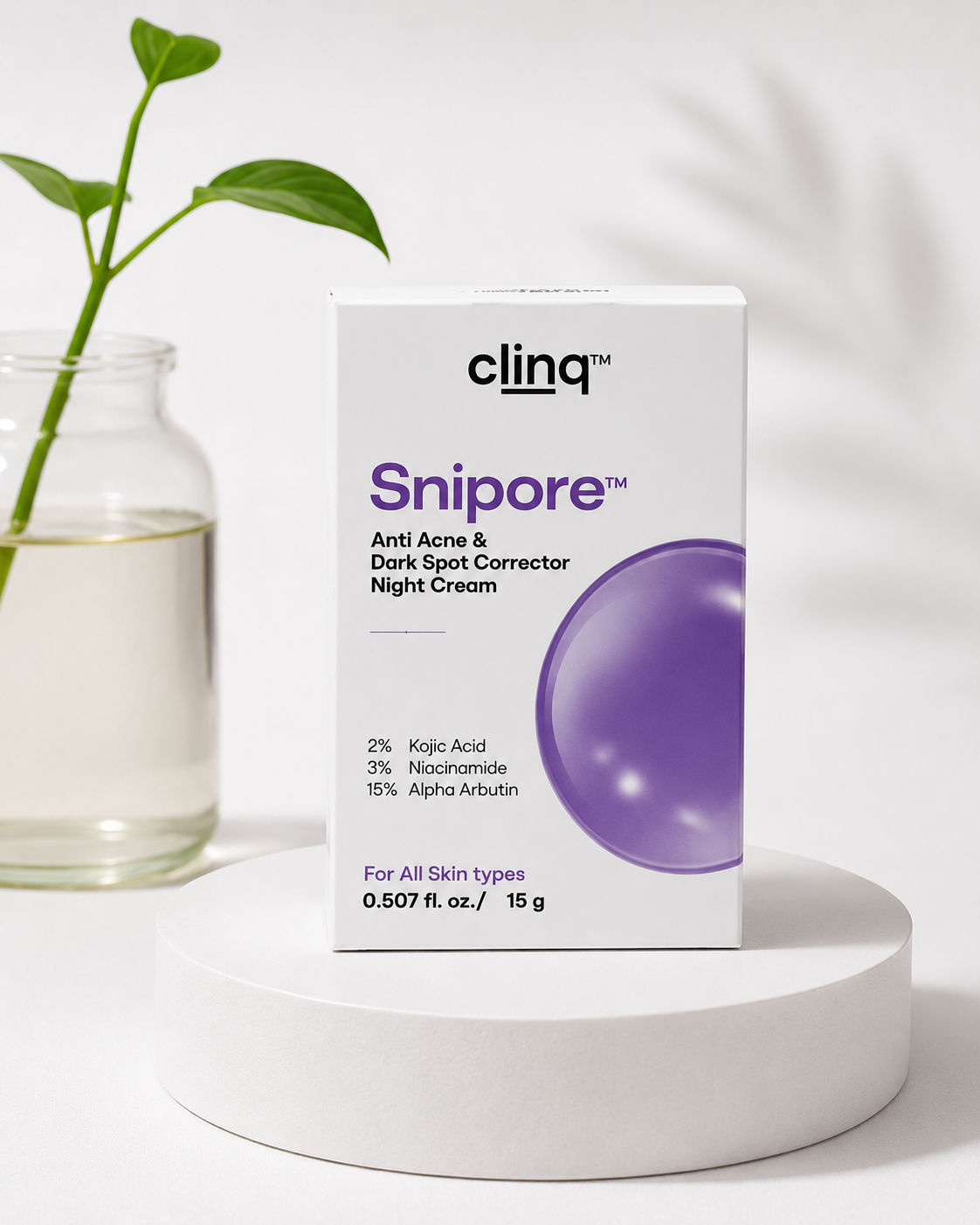 Clinq™ Snipore – Anti Acne & Dark Spot Corrector Night Cream (15g)