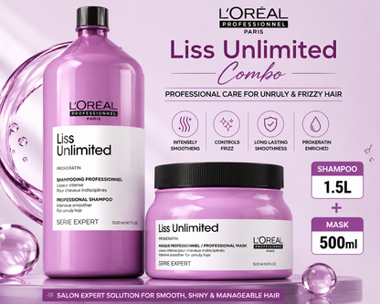 L'Oréal Professionnel Liss Unlimited Shampoo & Mask Combo