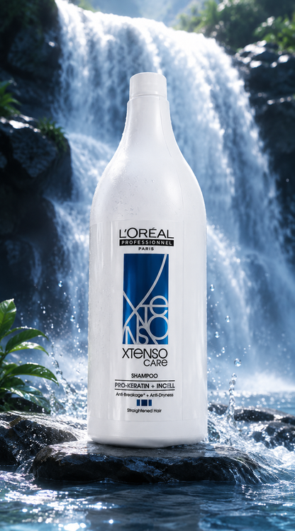 L'Oreal Professionnel Xtenso Care Shampoo For Frizz-Free, Smooth & Manageable Hair (1500ml)