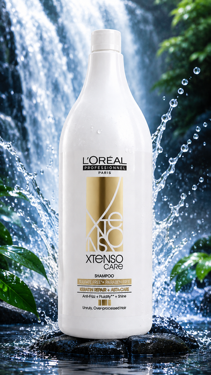 L'Oreal Professionnel Xtenso Care Sulfate-Free Shampoo For Frizz-Free, Shiny & Manageable Hair. (1500ml)