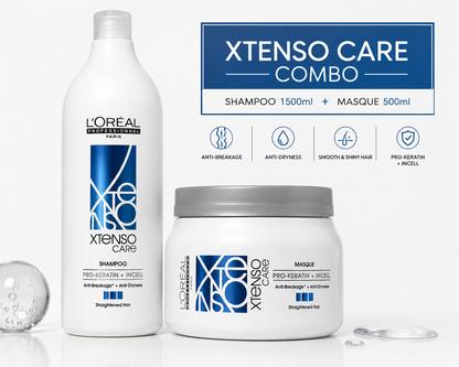 L'Oreal Professionnel Xtenso Care Shampoo & Masque For Frizz-Free, Smooth & Manageable Hair