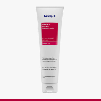 Reequil Damage Repair Conditioner With Murumuru, Seed Butter Pea Protein & Silicone Free(150ml)