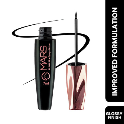 MARS Glossy Liquid Eyeliner - Black (7ml)
