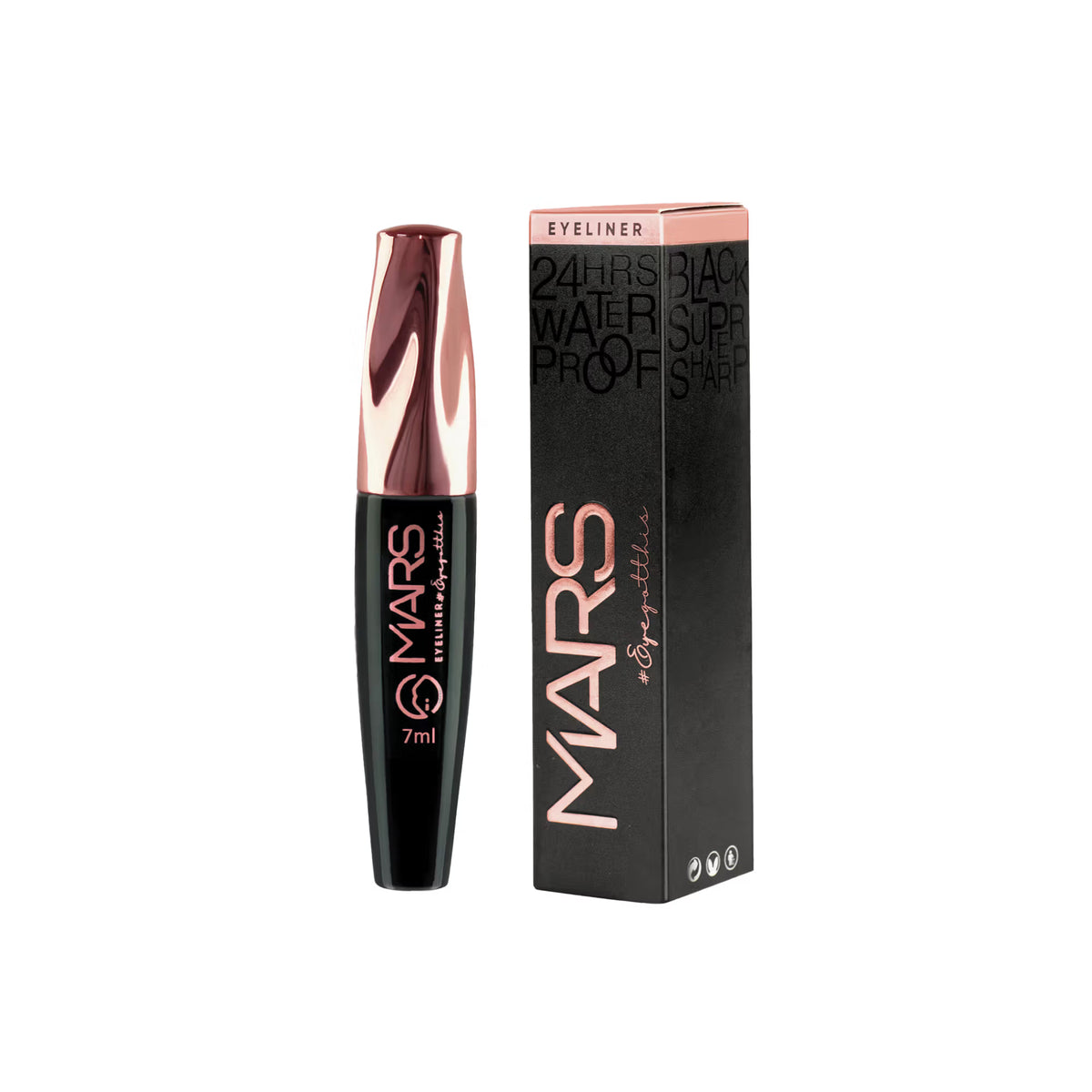 MARS Glossy Liquid Eyeliner - Black (7ml)