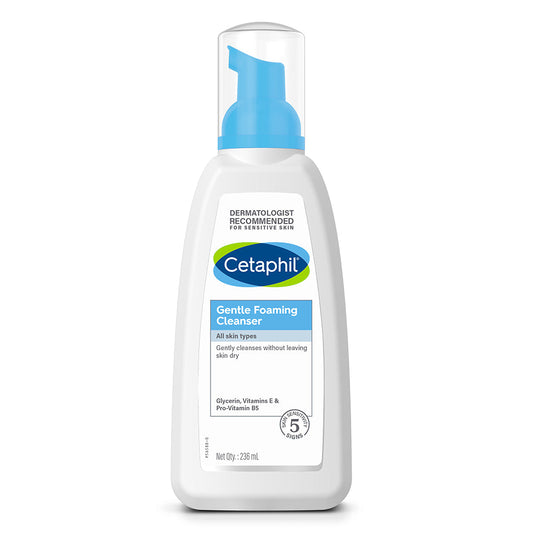 Cetaphil Gentle Foaming Cleanser for Dry to Normal Sensitive skin (236ml)