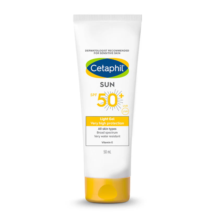 Cetaphil Sun SPF 50+ Light Gel Very High Protection Mineral Base for All Skin Types, Sensitive Skin (50ml)
