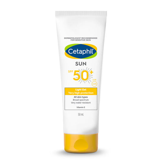 Cetaphil Sun SPF 50+ Light Gel Very High Protection Mineral Base for All Skin Types, Sensitive Skin (50ml)