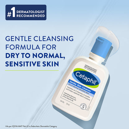 Cetaphil Gentle Skin Cleanser 125 ML | Dermat recommended