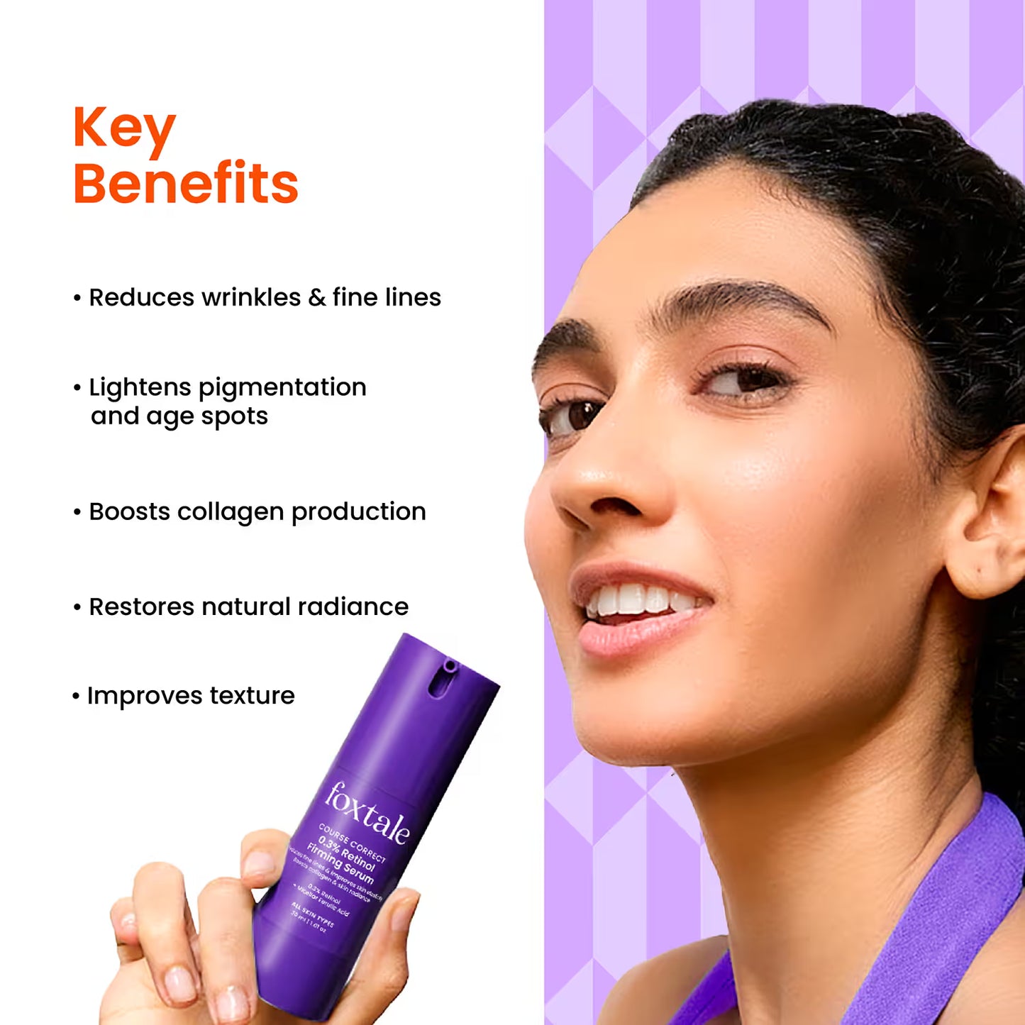 Foxtale Course Correct 0.3% Retinol Firming Serum (30 ml)
