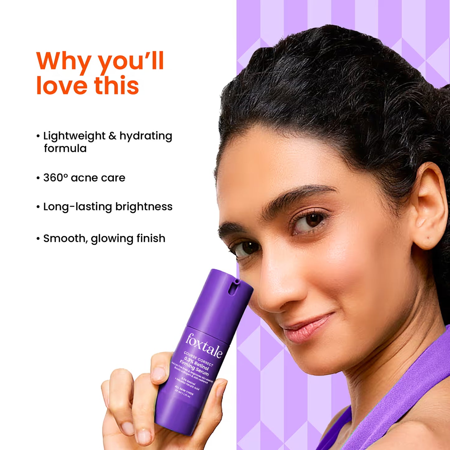 Foxtale Course Correct 0.3% Retinol Firming Serum (30 ml)