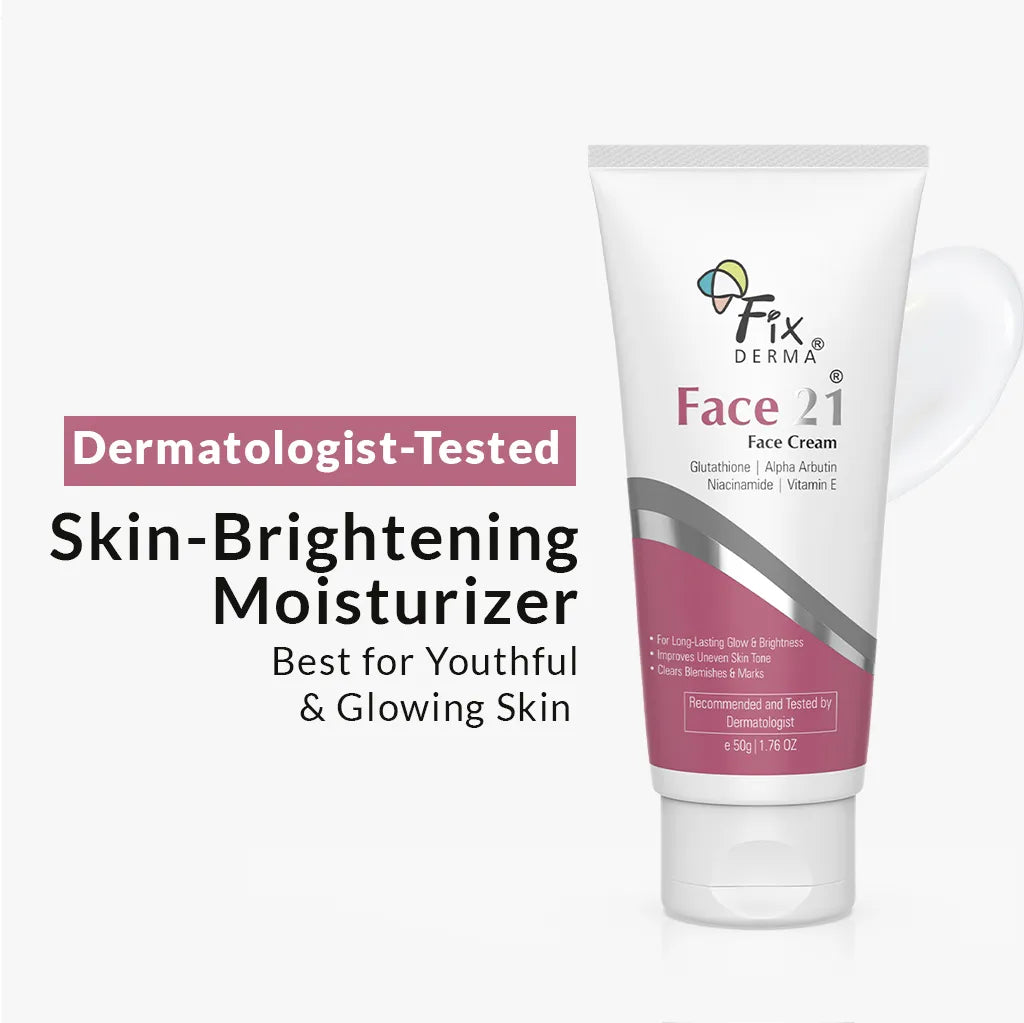 Fix Derma  Face 21 Cream | Skin-Brightening Moisturizer for Dry Skin(50g)