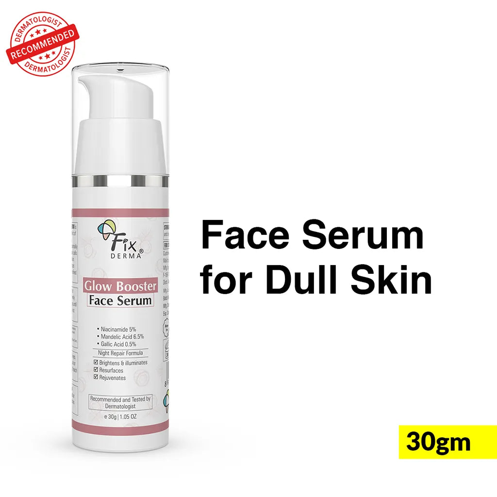Fix Derma Glow Booster Face Serum | Skin Brightening Face Serum For Dull & Tired skin(30g).