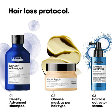 L'Oreal Professionnel Density Advanced Shampoo for Thinning Hair Visibly Increases Volume (300ml)