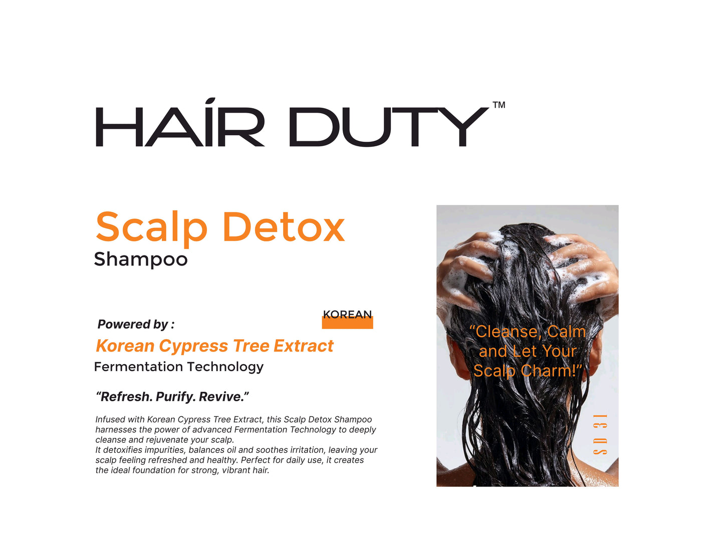 Hair Duty Scalp Detox Shampoo (300ml)
