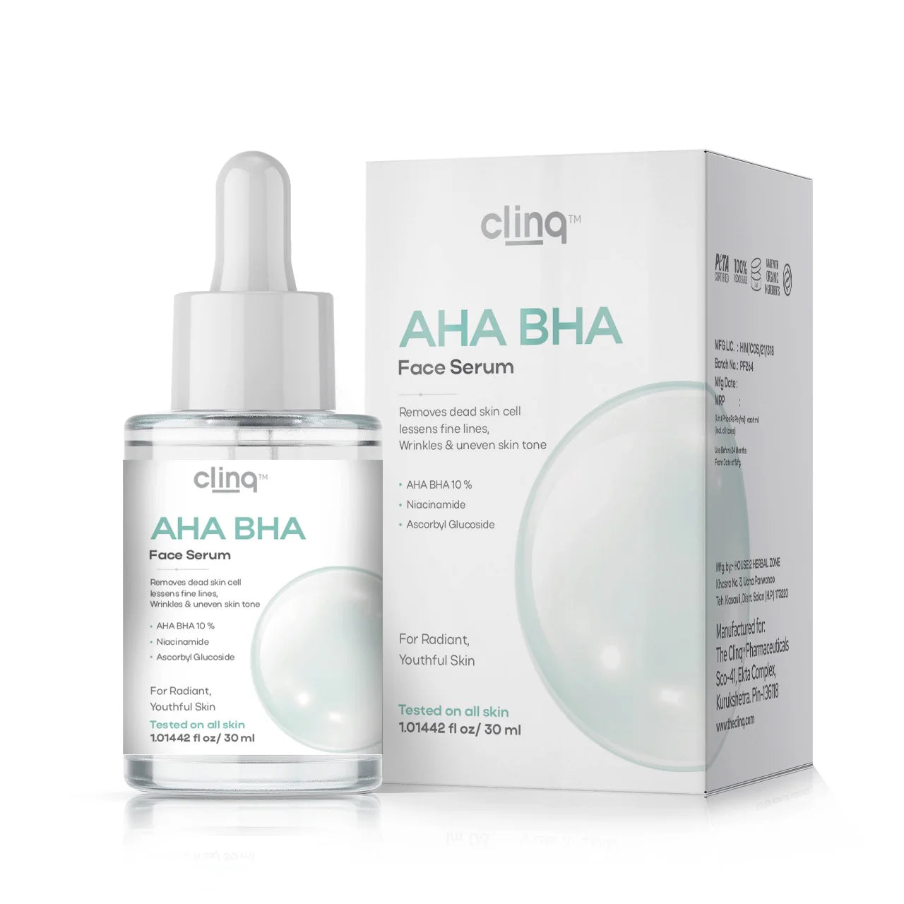 The Clinq Acne Control & Brightening Skincare Kit | Salicylic Acid Face Wash, AHA BHA Serum, SPF 50 Sunscreen & Pigmentation Care