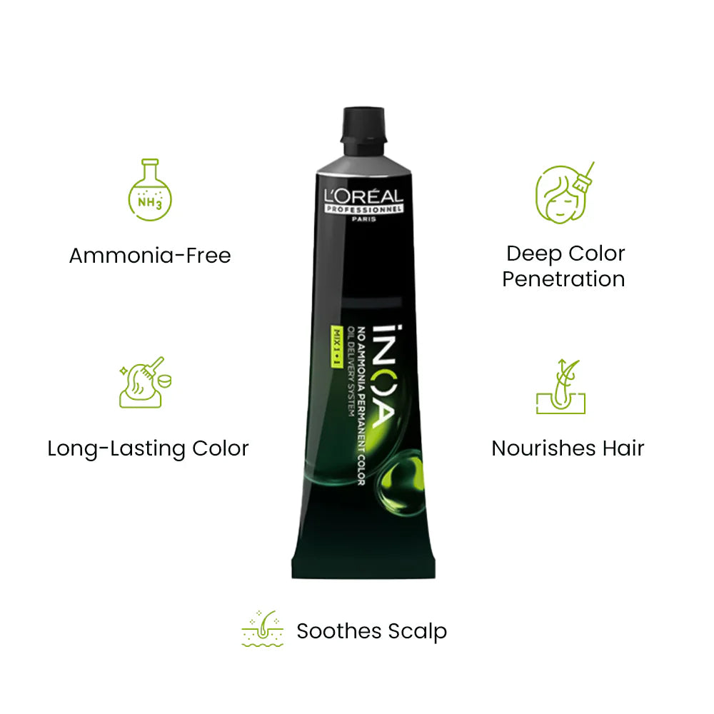 L’oreal Professionnel INOA Ammonia-free Permanent Hair Color –3 Tube (Dark Brown) 60G