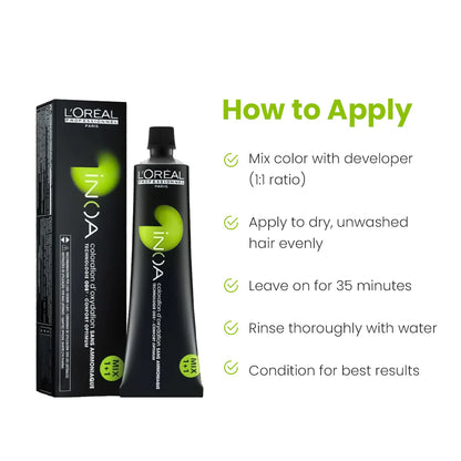 L’oreal Professionnel INOA Ammonia-free Permanent Hair Color –3 Tube (Dark Brown) 60G