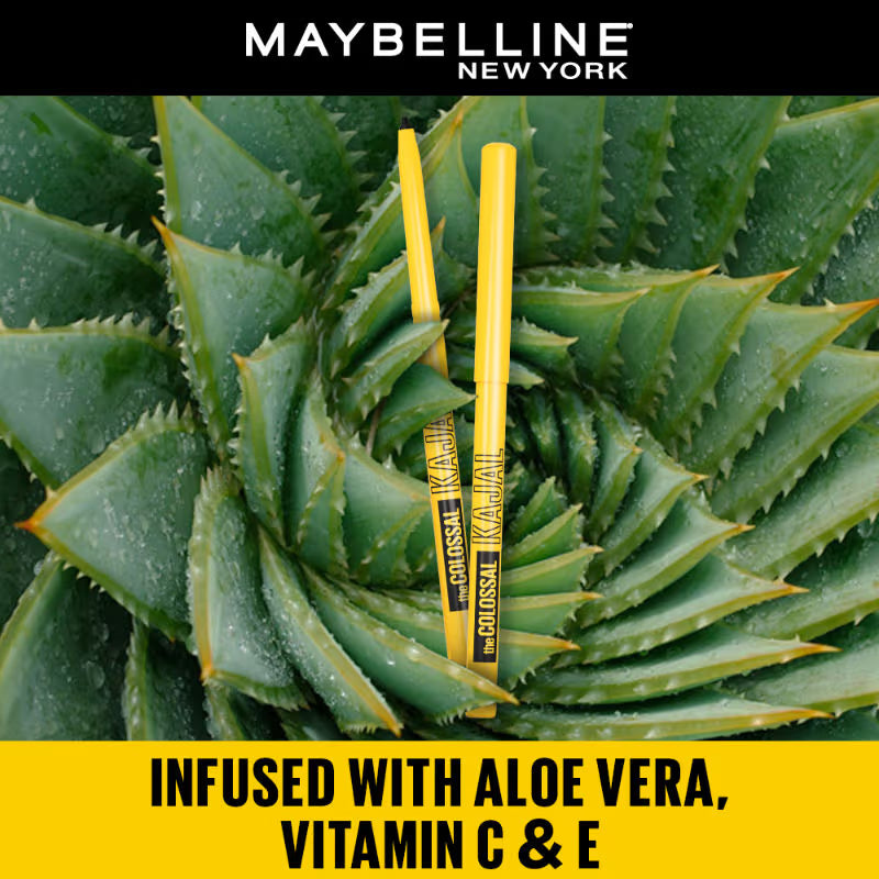 Maybelline New York The Colossal Kajal, Smudgeproof & Waterproof Lasts Up To 24H - Deep Black (0.35 g)