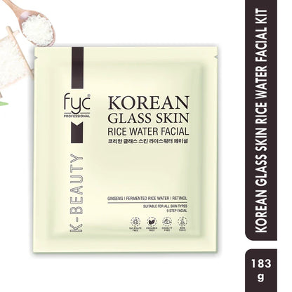 FYC PROFESSIONAL  Korean Glass Skin Rice Water Facial Kit 9 Steps 183g