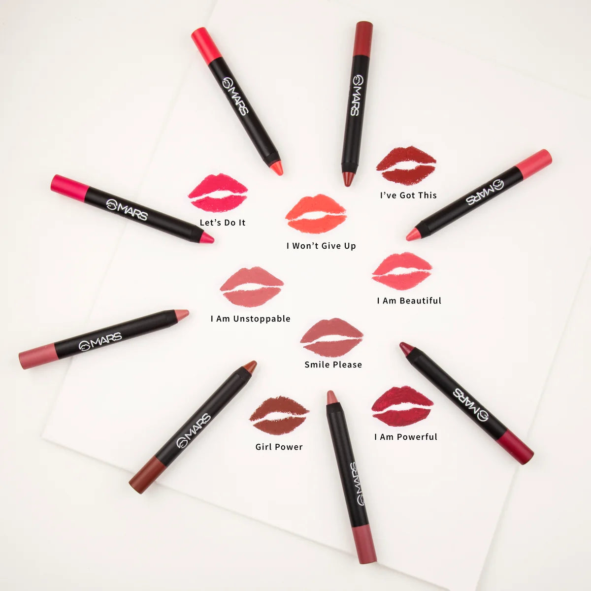 MARS Matte Lip Crayon | Won't Smudge Won't Budge (3.5g)