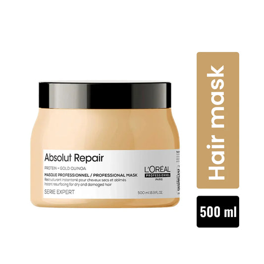 L'Oréal Professionnel Absolut Repair Mask For Dry and Damaged Hair With Protein & Omega-9. (490 G)