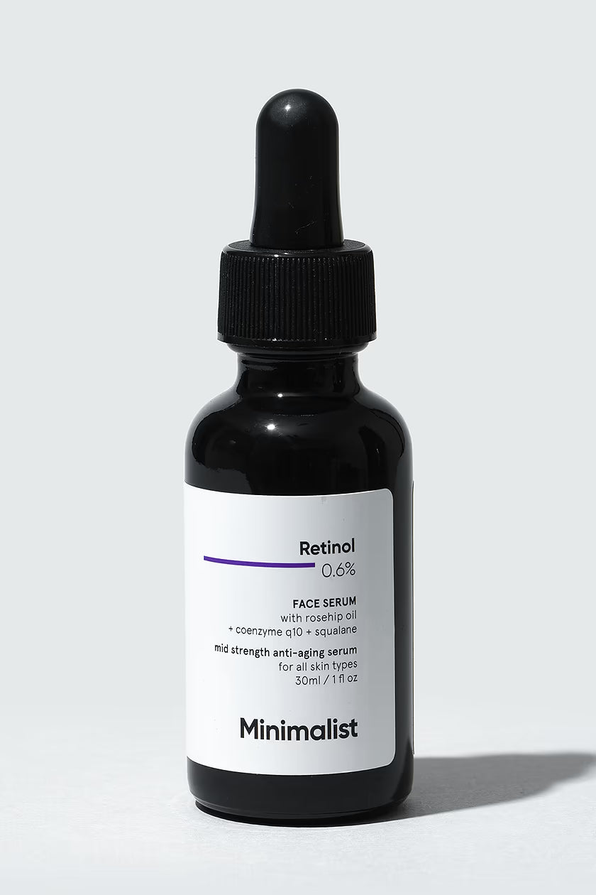 Minimalist 0.6% Retinol Anti Aging Mid-Strength Formula For Fine Lines & Wrinkles (30ml)
