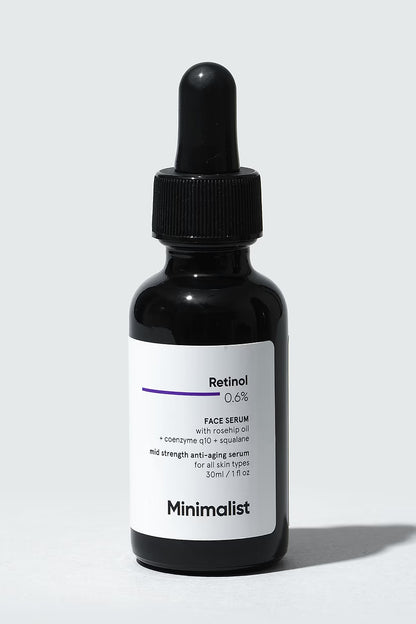 Minimalist 0.6% Retinol Anti Aging Mid-Strength Formula For Fine Lines & Wrinkles (30ml)