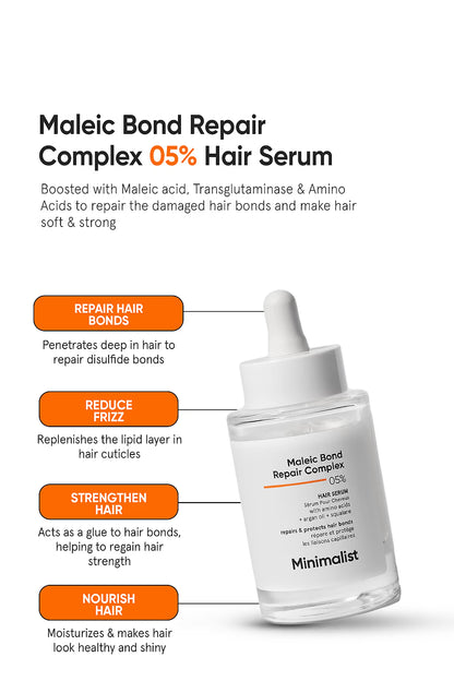Minimalist Maleic Bond Repair Complex 5% Hair Serum (50ml)