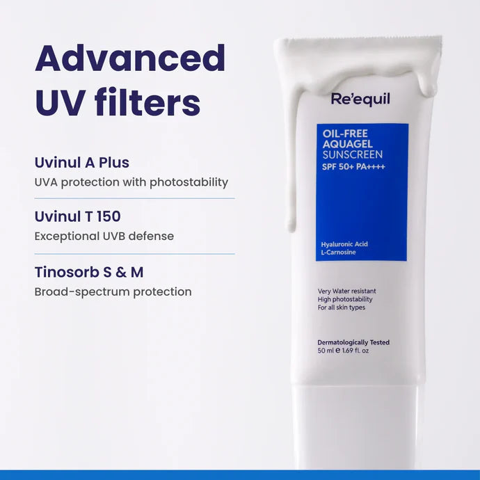 Reequil Oil-Free Aquagel Sunscreen (50ml)