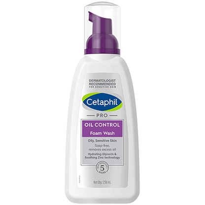 Cetaphil PRO Oil Control Foam Face Wash for Acne & Oily Prone Skin (236ml)