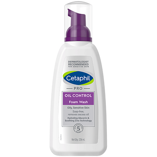 Cetaphil PRO Oil Control Foam Face Wash for Acne & Oily Prone Skin (236ml)