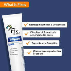 Fix Derma Salyzap Night-time Lotion | Effective Spot Treatment to Calm & Heal Acne (20ml)