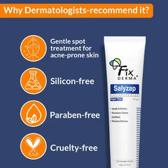 Fix Derma Salyzap Night-time Lotion | Effective Spot Treatment to Calm & Heal Acne (20ml)