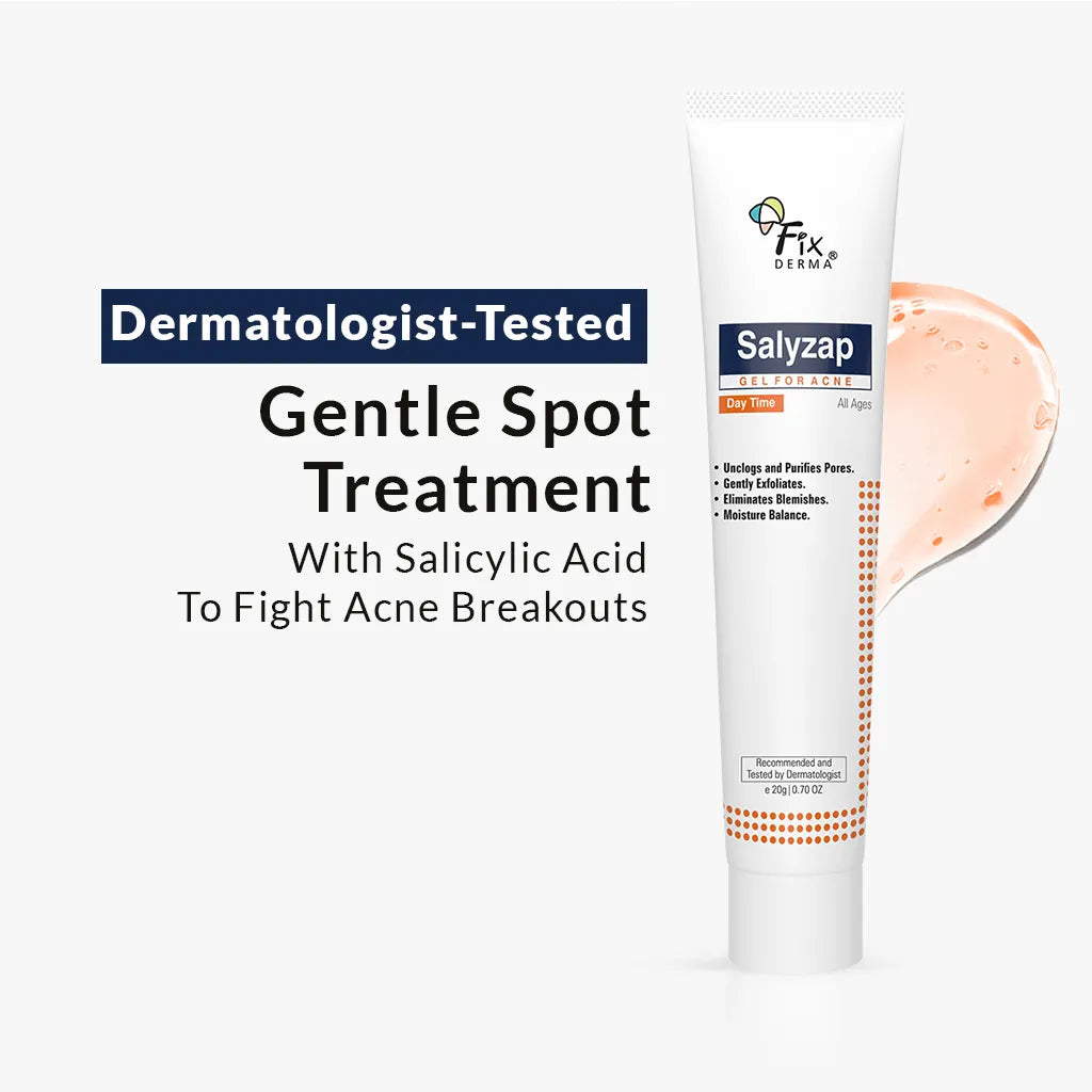 Fix Derma  Salyzap Day Time Gel  | A Step-Ahead Formulation for Acne-Prone Skin(20g)
