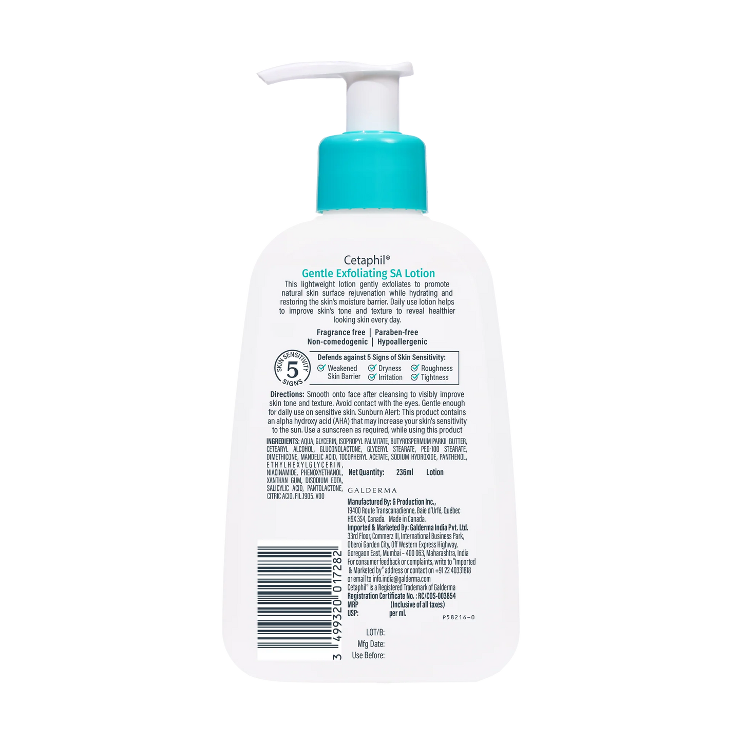 Cetaphil Gentle Exfoliating SA Lotion (236ml).