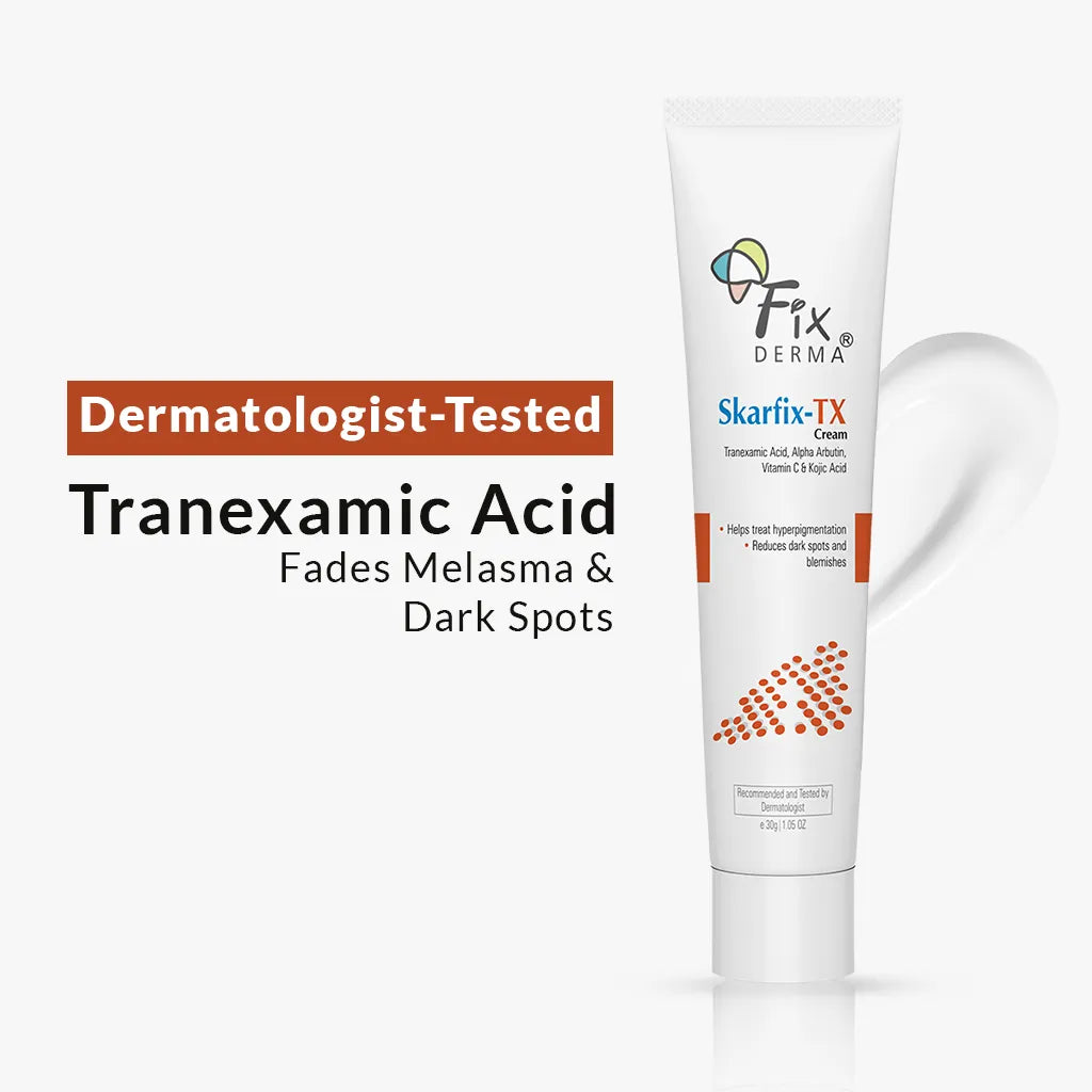 Fix Derma  Skarfix-TX Cream | Effective treatment for melasma and dark spots (30g).
