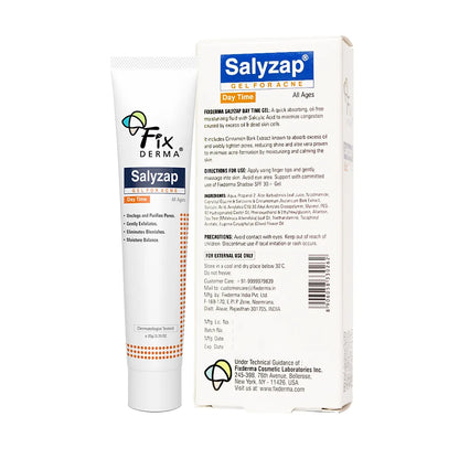 Fix Derma  Salyzap Day Time Gel  | A Step-Ahead Formulation for Acne-Prone Skin(20g)