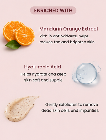 Foxtale Reset Button De-Tan Face Scrub (50 g)