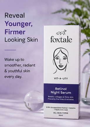 Foxtale VIT-A-LITY Retinol Night Serum (30ml)