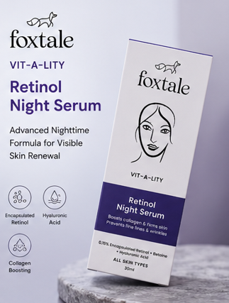 Foxtale VIT-A-LITY Retinol Night Serum (30ml)