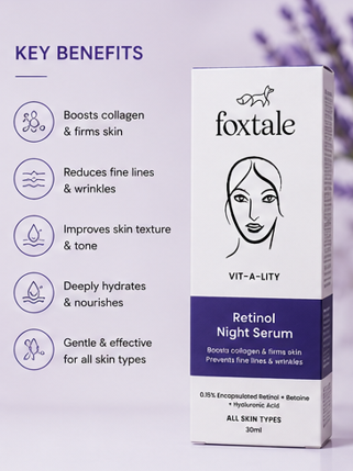 Foxtale VIT-A-LITY Retinol Night Serum (30ml)