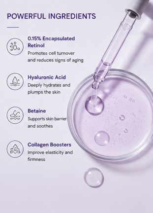 Foxtale VIT-A-LITY Retinol Night Serum (30ml)