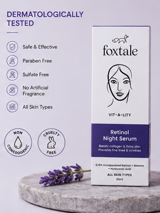 Foxtale VIT-A-LITY Retinol Night Serum (30ml)