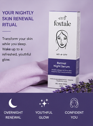 Foxtale VIT-A-LITY Retinol Night Serum (30ml)